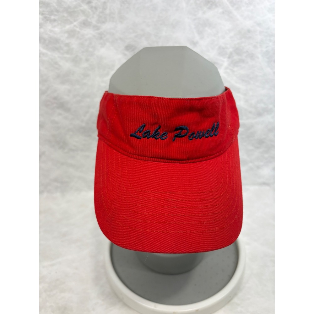 Lake Powell Red Sunโ Visor IG Embroidered Cotton Adjustable Souvenir Hat